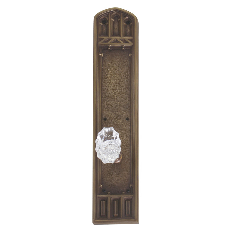 Renaissance Oxford Double Dummy Door Knob, Aged Brass