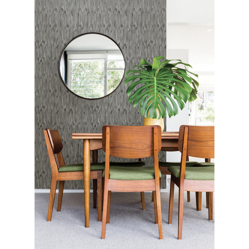Kintana Metallic Wallpaper Roll, Pewter