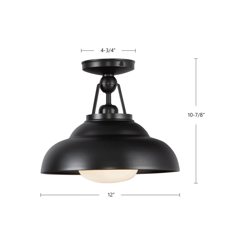Palmetto 1 - Light Semi Flush Mount, Urban Bronze
