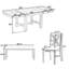 Table de salle à manger à rallonge 6 pièces Farmhouse 82 pouces avec repose-pieds, 4 chaises rembourrées et banc, 2 rallonges amovibles de 11 po, coussin-130154947-130154949-130154950