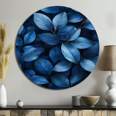 Kailym - impression d'art en métal bleu traditionnel