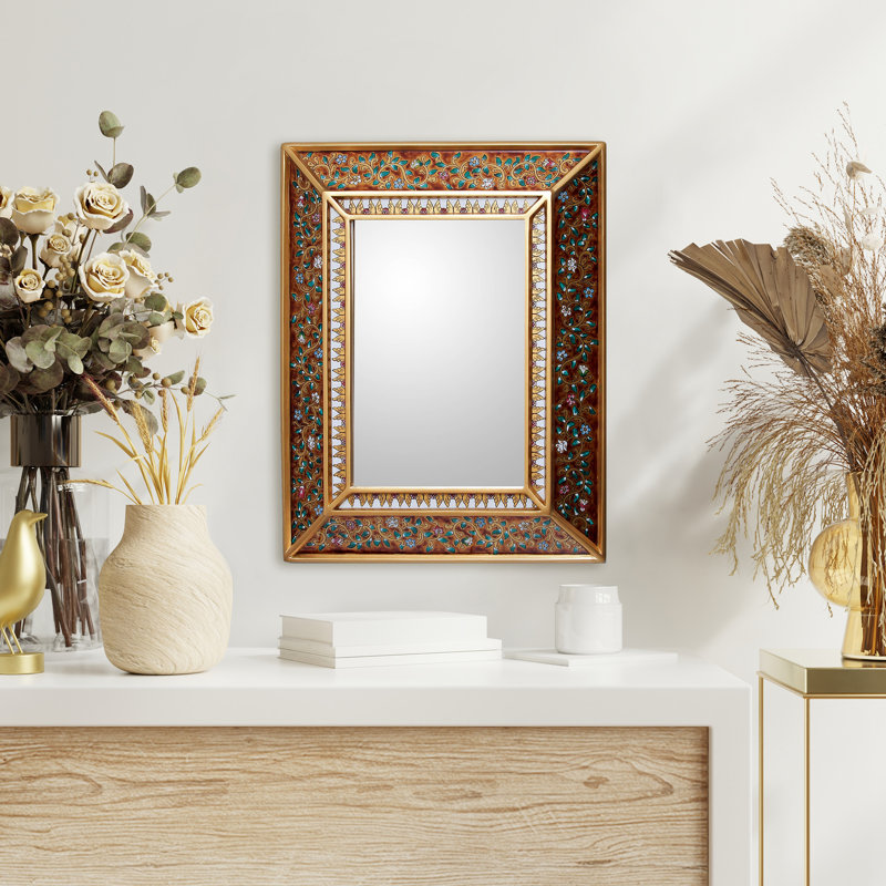 Umaiza Solid Wood Rectangle Mirror