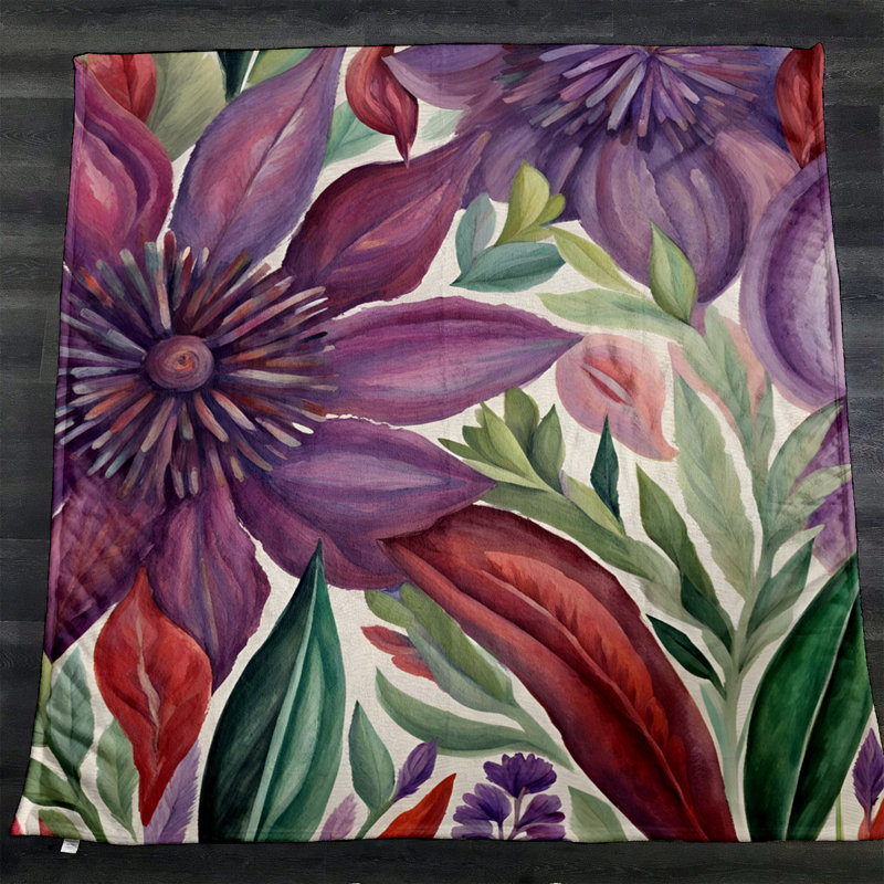 Throw Blanket, 51" W x 60" L