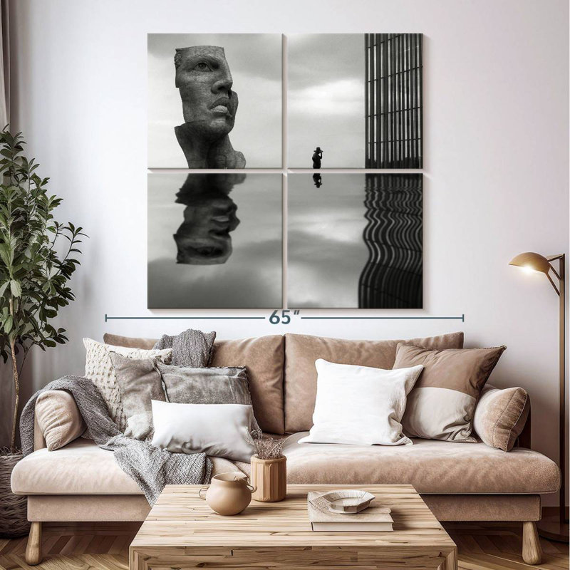 Leisha Face Reflection, 50" H x 50" W