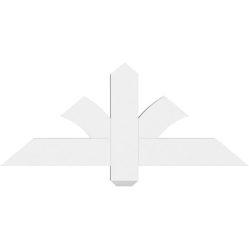 Support pour pignon en PVC Redmond, H 15 po x l 36 po (pas: 10/12), P 2 po x F 4 po