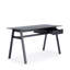 Birl Glass Top Metal Base Writing Desk-1554460406
