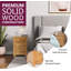 Farris 43cm W Solid Wood Bedside Table