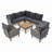 9-Piece Patio Rattan Furniture Set-1463944299