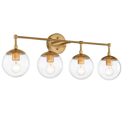 Éclairage de salle de bain à intensité variable 4 lumières Gracelyn