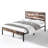 Metal Platform Bed Frame With Wooden Headboard,and Footboardno Box Spring Needed -1101065817