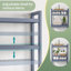 Rangement au-dessus de la toilette à 3 niveaux avec tablette réglable (l 25 po x H 67 po)-1875811568-1869969779