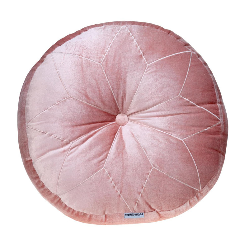  Housse et insert de coussin de sol rond, Rose