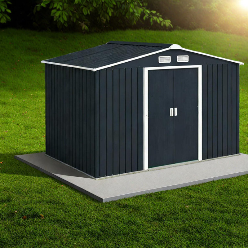 Durable Steel Storage Shed, Modern Design For Outdoor Organization