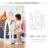 Alaudin Floor Mirror with Shelves