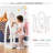 Alaudin Freestanding Mirror with Shelves