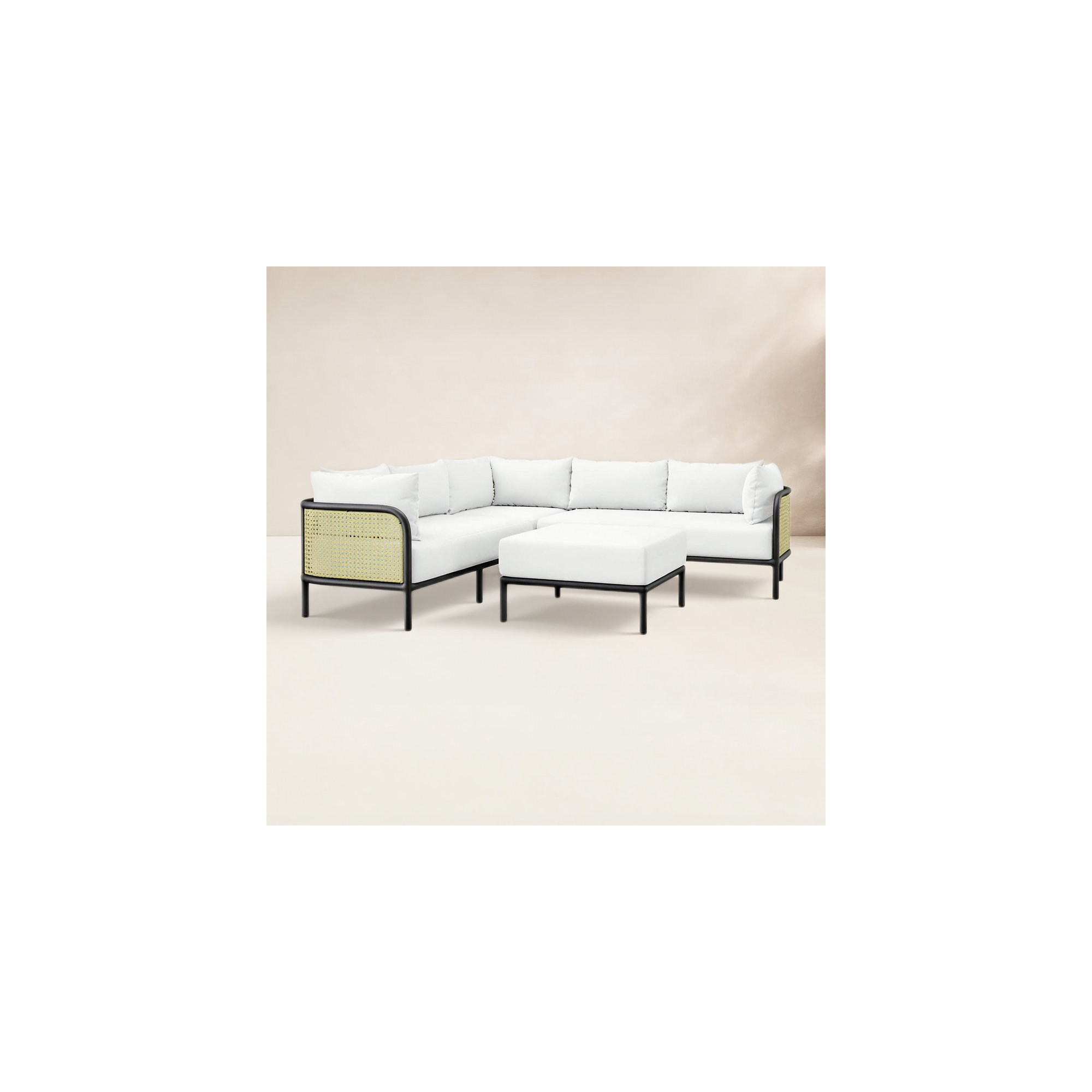 Modway Hanalei Outdoor Patio 4-Piece Sectional