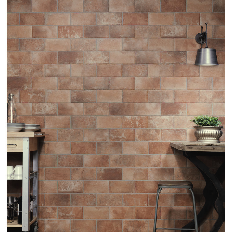 Americana Boston 4-3/8 In. X 8-3/4 In. Porcelain Terra Cotta Wall & Floor Tile