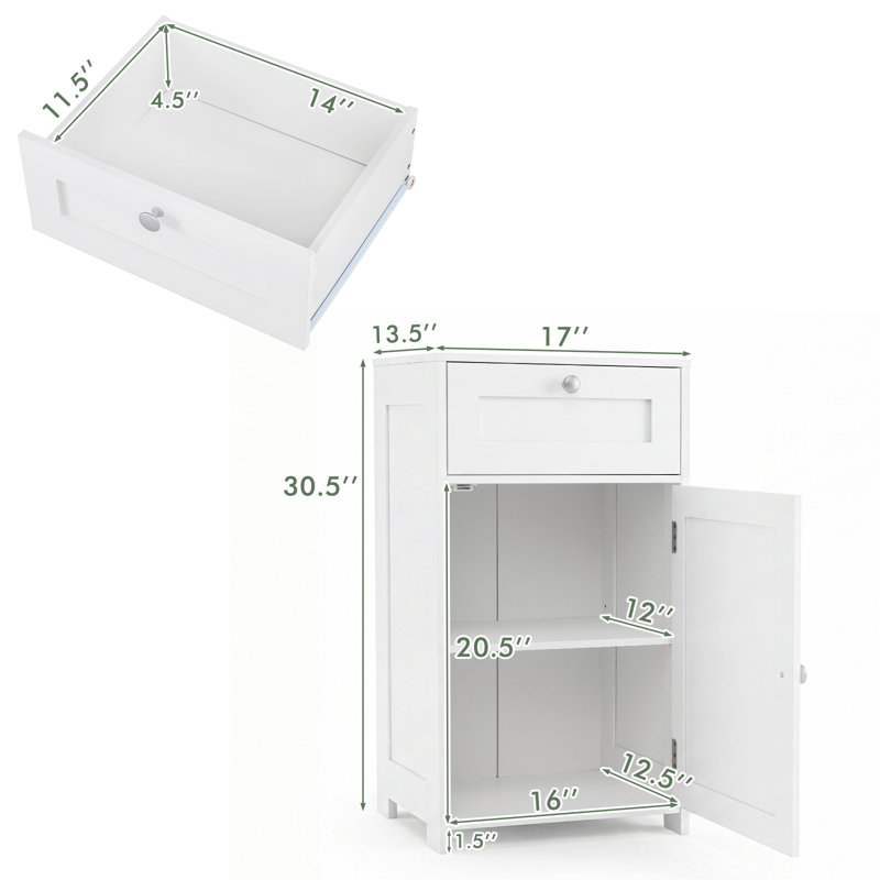 Kaedynn Freestanding Bathroom Cabinet