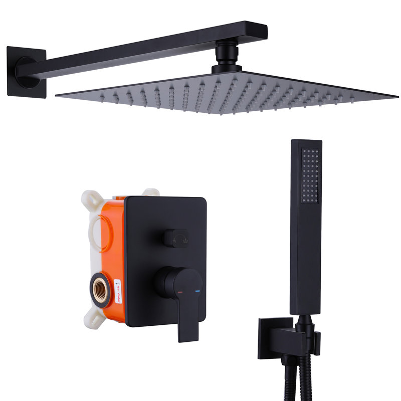 All-In-One Kit with Rough in-Valve, Matte Black