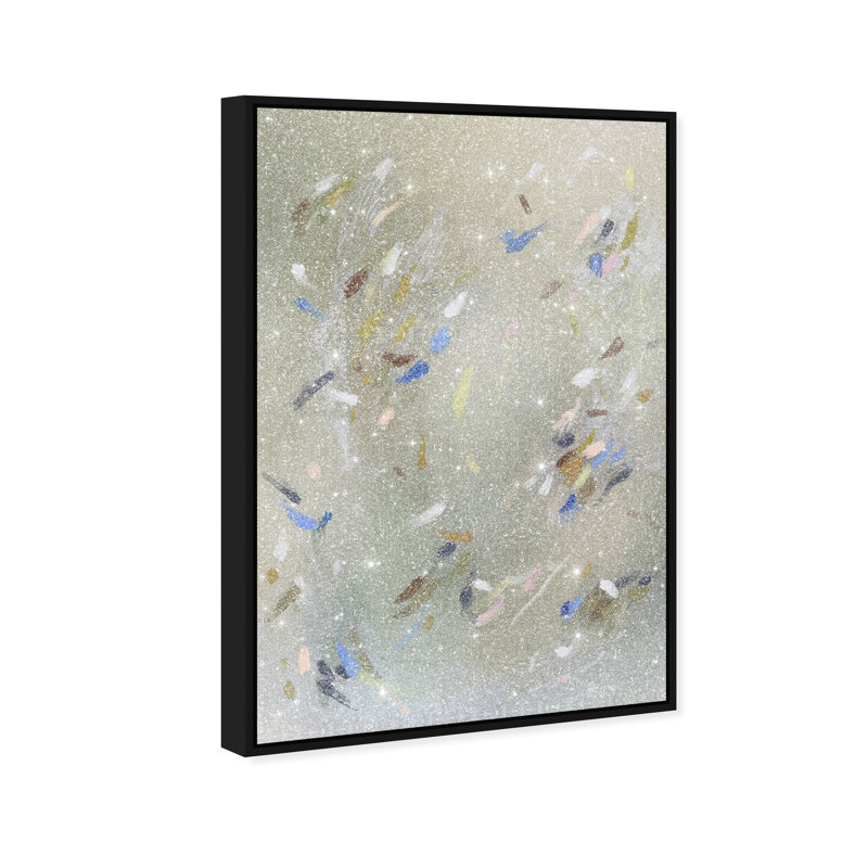 Spontaneous Trace Print by Oliver Gal, 16"H x 11"W, Black Floater Frame