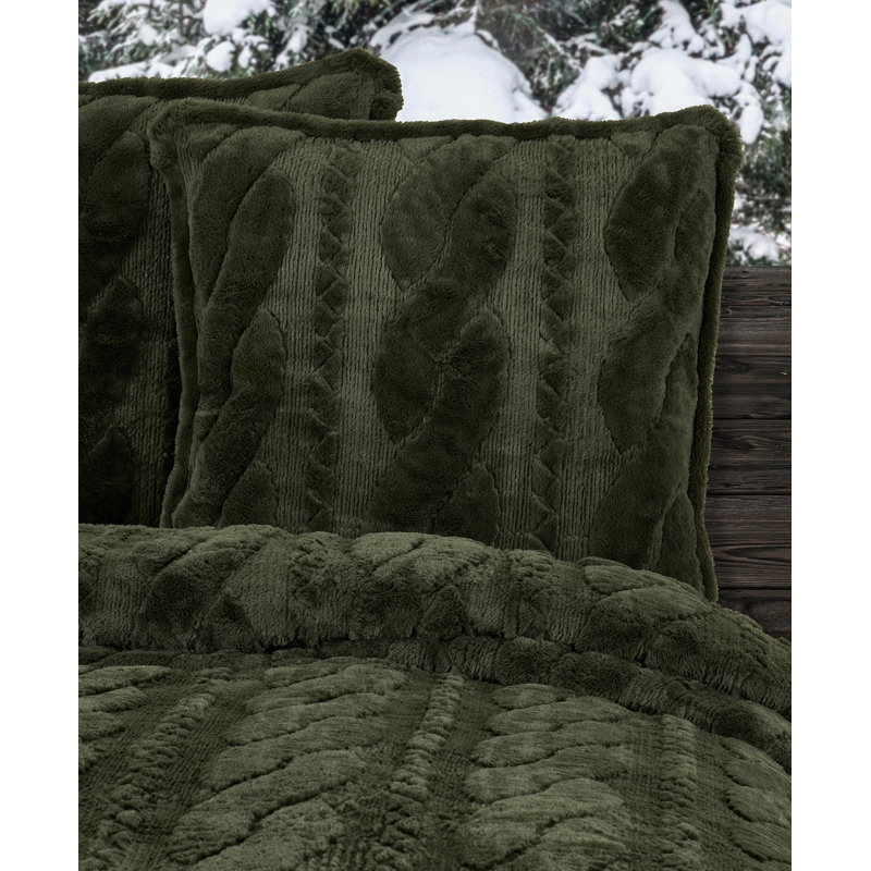 Cava - Evergreen Euro Quilted Sham, Evergreen