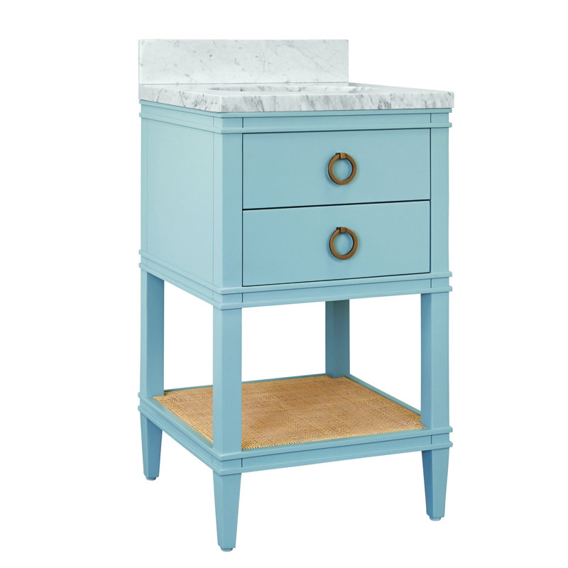 Vanity, Matte Light Blue Lacquer