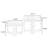 Modern Glass Solid Wood Square Coffee Table Sets