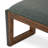 Brooklyn Walk Vinyl Dining Accent Bench - Burnt Umber