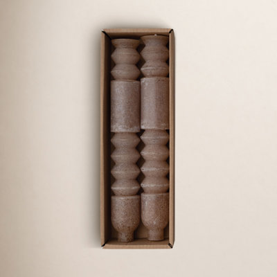 Unscented Totem Taper Candle Set