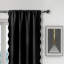  Ensemble de rideaux de fenêtre à bordure festonnée Ari l 52 po x L 84 po Ari, rideau à bordure festonnée, isolant thermique obscurcissant, rideaux décoratifs pour salon, chambre à coucher-107421450