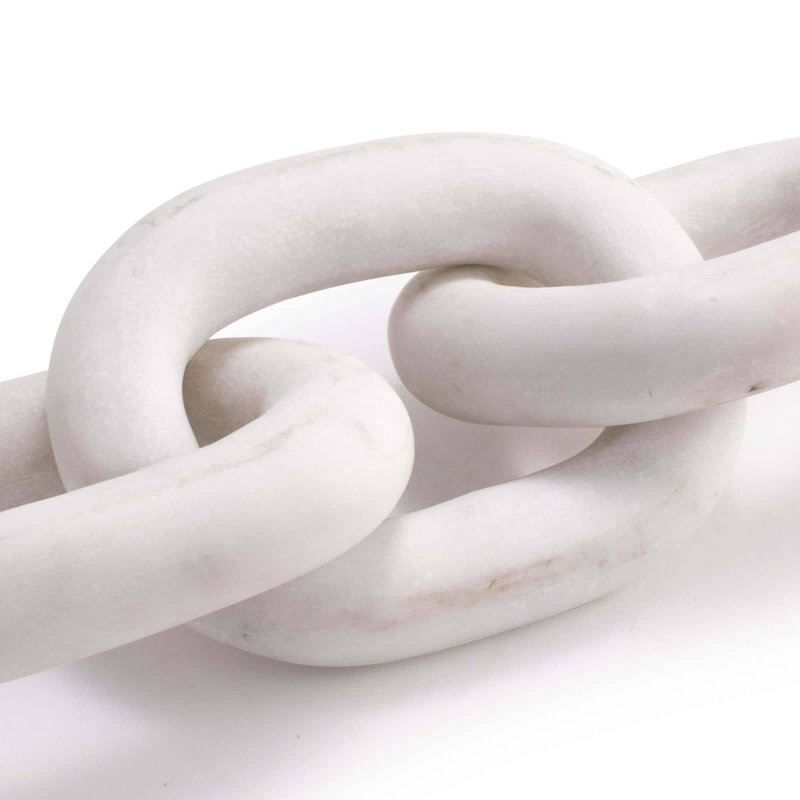 Atlas Marble Chain, White