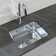 Cantrio Premium Stainless Steel Single Kitchen Sink with 23" x 17.8" x 9" Dimensions