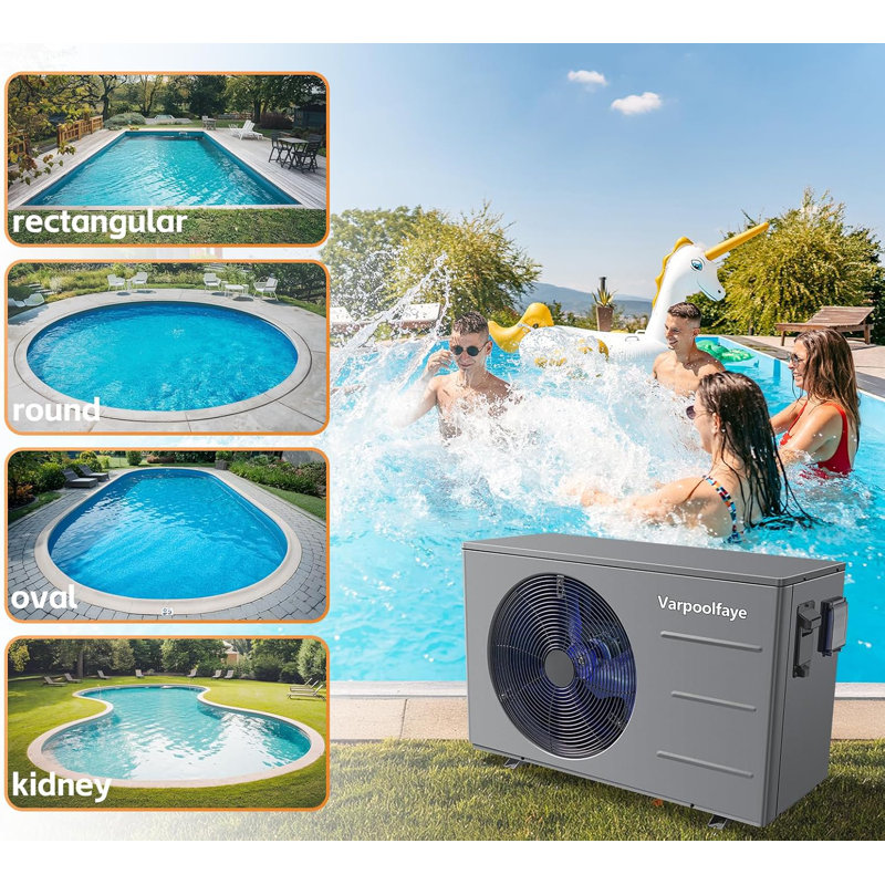 Pompe électrique chauffante pour piscine 30000BTU