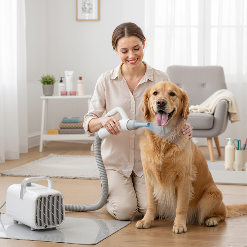 Pet Grooming Blower, White