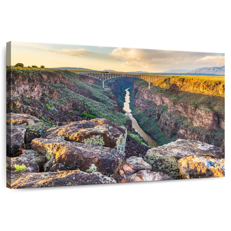 Pont Alvord Rio Grande Gorge, H 34 po x l 51 po
