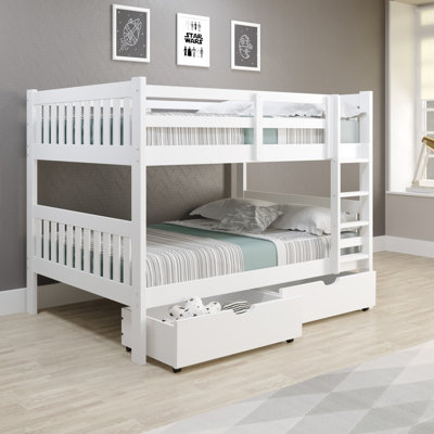 Noosa 2 Drawer Solid Wood Standard Bunk Bed by Harriet Bee