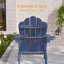 Chaise pliante Adirondack, chaise de patio réglable en plastique toutes saisons avec repose-pieds, fauteuil d'extérieur pour terrasse sur cour-715009286