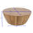 Canton Mahan Hollow Wood Block Coffee Table