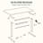 Ergonomic Home Office Height Adjustable Standing Desk Whole-Piece Desktop with Hooks-2078301873-2078301885