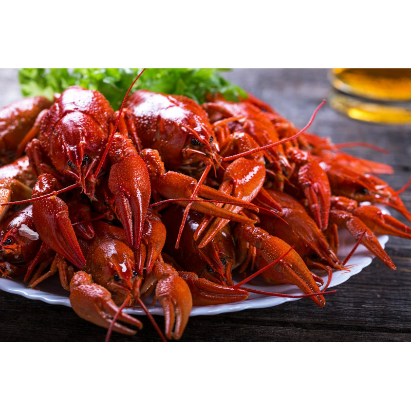 Boiled Crayfish by Pashapixel - Wrapped Canvas Print, 20cm H x 30cm W x 3.8cm D