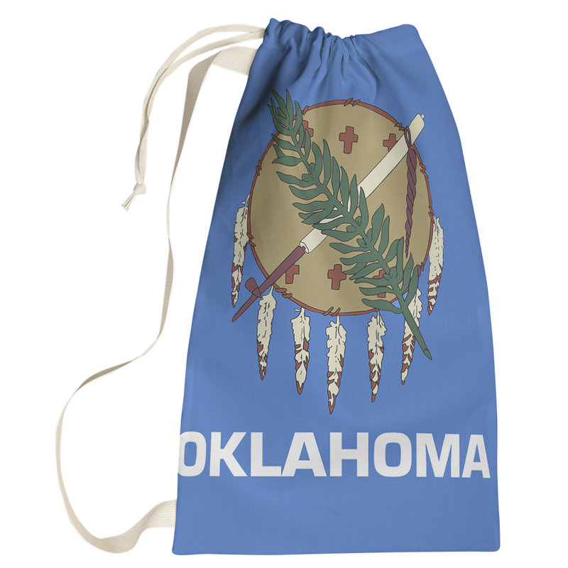 Sac à lessive US State flag, Grand (H 76,5 po x l 29,5 po x 1,5 po), Oklahoma