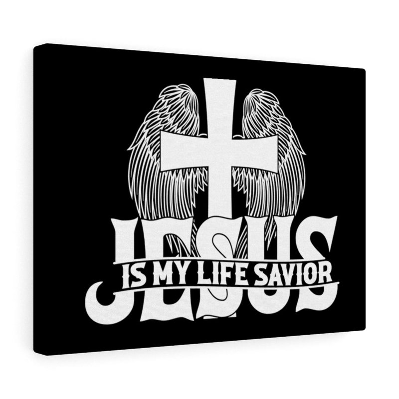 Jesus Is My Life Savior - Wrapped Canvas Print, 28cm H x 36cm W