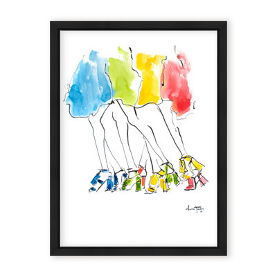 'Runway Rainbow' Framed Print Wall Art