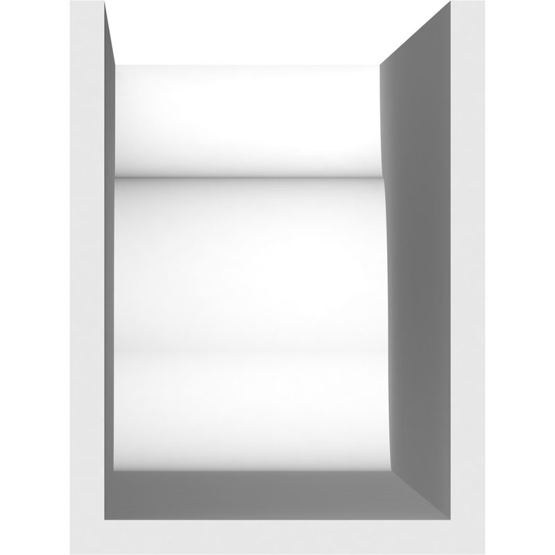 Queue de chevron standard en PVC de qualité architecturale Carmel, H 8 po x L 6 po x P 36 po