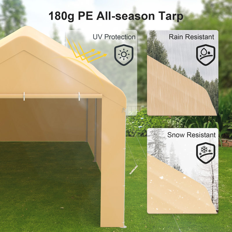 10 Ft. W x 19 Ft. D Garage