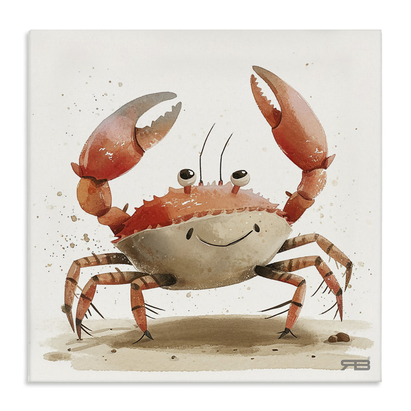 «Happy Beach Crab» par Roozbeh Bahramali, H 24 po x l 24 po