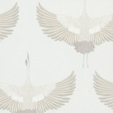 Kumano Pearleascent 3D Embossed Stork Design Wallpaper Roll