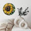 Horloge murale en bois 10 po, mouvement silencieux, à piles (piles AA non incluses), décor artistique, parfait pour les décorations