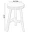 Tabouret d’appoint en bois massif Paynter