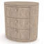 Table de chevet ovale - Caramel